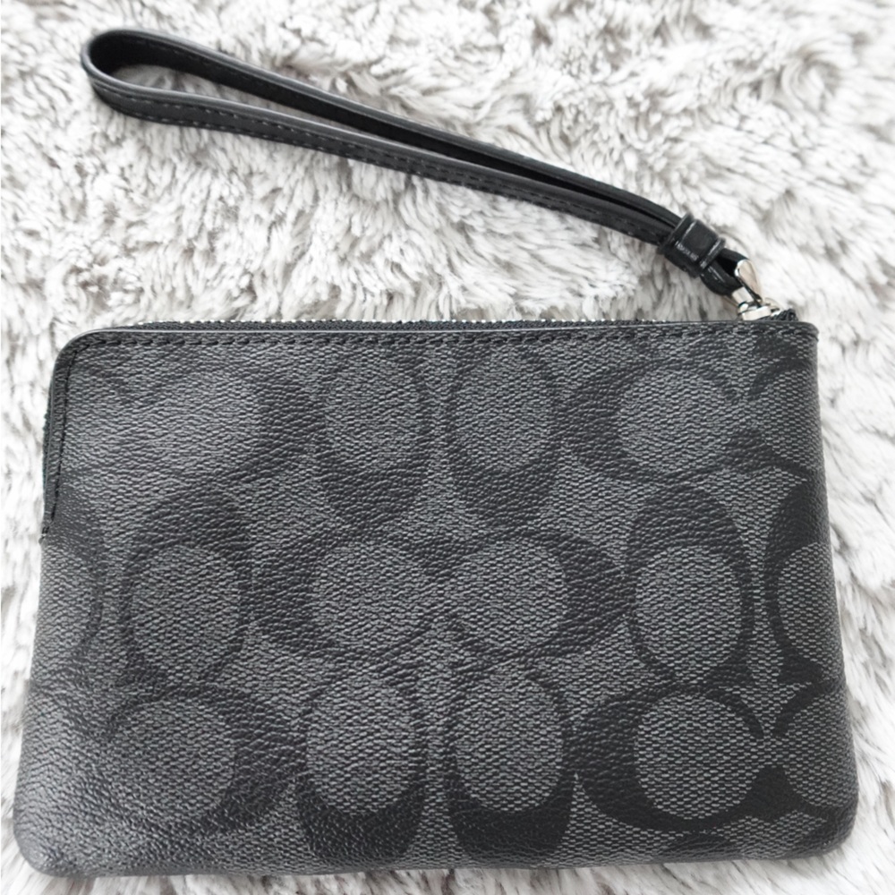 Coach Monochrome Signature Wristlet - Picture 2 of 4